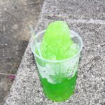 真夏の肌の重さを軽くする冷たさと甘さをイメージしたかき氷の写真